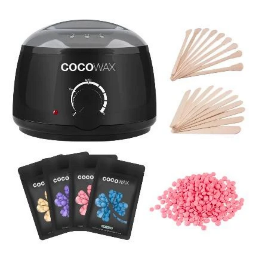 CocoWax - Kit Épilation + 4x Cires & Spatules Offertes